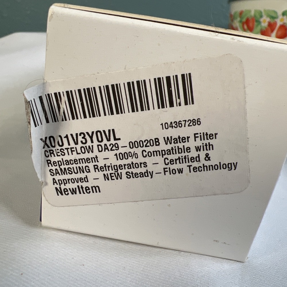 New- Crestflow Refrigerator Water Filter – Compatible with‎ Samsung DA97-00020B - Picture 9 of 9